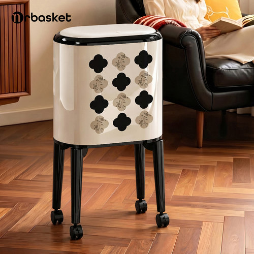 mrbasket中古风垃圾桶家用客厅