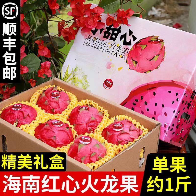 顺丰包邮海南红心火龙果金都一号火龙果