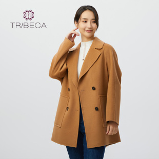 翠贝卡新款 TRIBECA 秋冬简约双面呢高端毛呢大衣