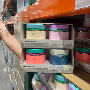 Costco代购 Thermoflask不锈钢保温罐591ml便携手提饭盒保温保冷