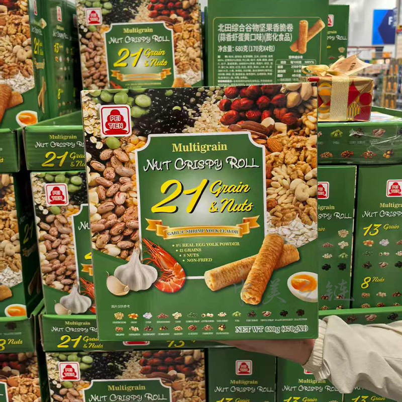 北田综合谷物坚果香脆卷680g