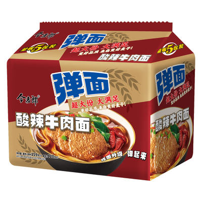 今麦郎弹面酸辣牛肉袋装