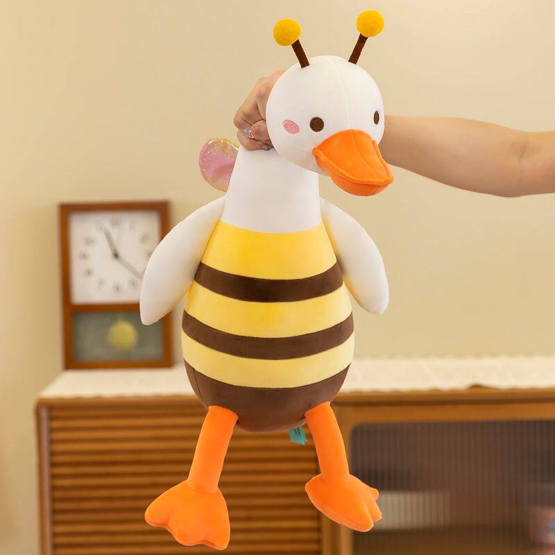 鹅疯了搞怪玩偶大白鹅公仔蜜蜂抱枕床上睡觉沙发靠枕男女生日礼物