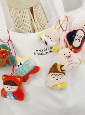 神仙助我系列毛绒玩偶钥匙扣挂件创意趣味文曲星摸鱼君书包挂件