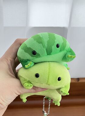 可爱青蛙毛绒玩具创意解压舒适趣味西呱瓜娃子挂件玩偶公仔包挂饰