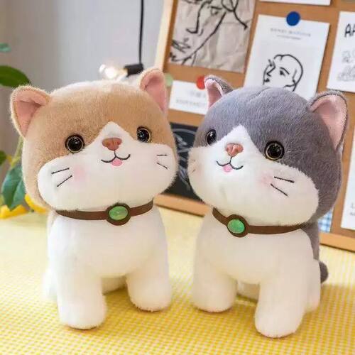 仿真公仔玩偶安抚毛绒玩具宝宝解闷玩具宠物猫宝石猫便宜好看可爱