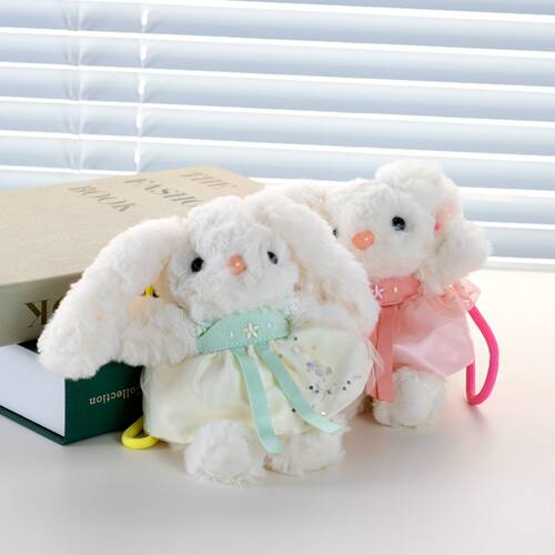 汉服小兔子毛绒公仔挂件闺蜜包包挂饰可爱少女玩偶书包配饰钥匙扣