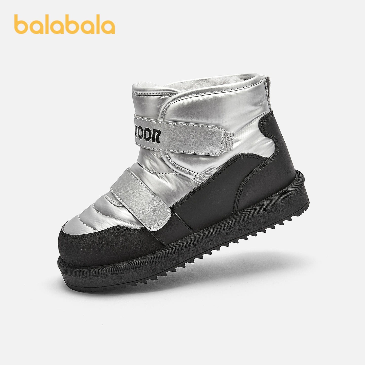 巴拉巴拉棉靴男童雪地靴防滑加绒