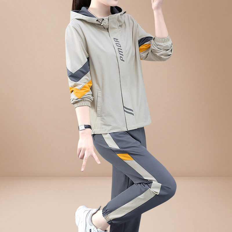 耐克顿运动服套装女秋季2025年新款洋气减龄大码束脚裤气质休闲服