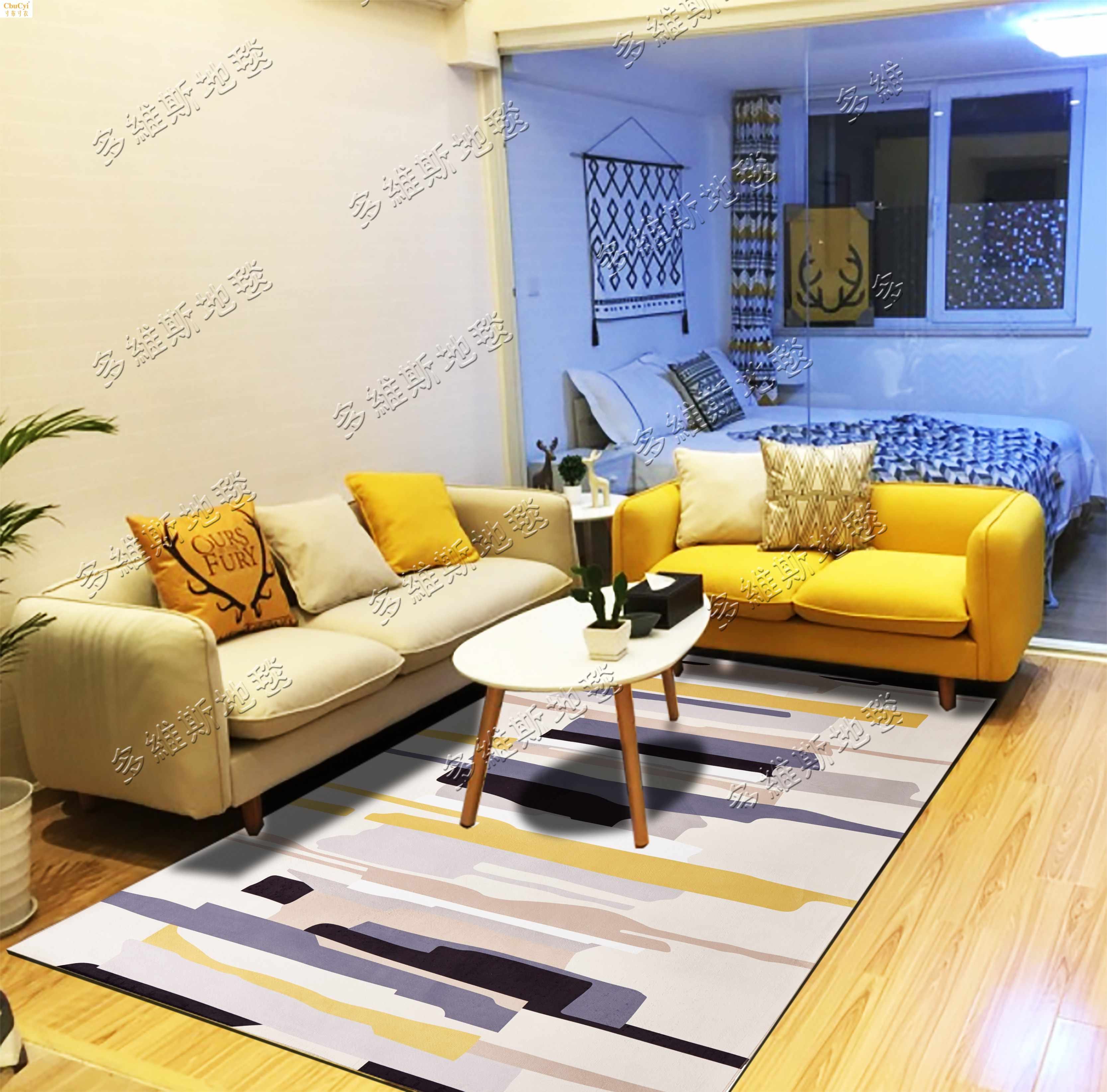 colour stripe pattern modern Simplicity style carpet a living room tea table Open Houses bedroom Bedside rectangle customizedin the Home Fabric , Carpet  category - from Buy2taobao.com to provide professional Taobao agent buy service