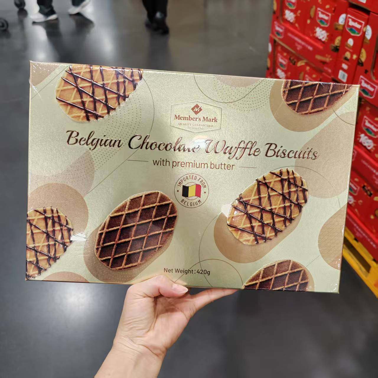 MM巧克力薄脆华夫饼420g