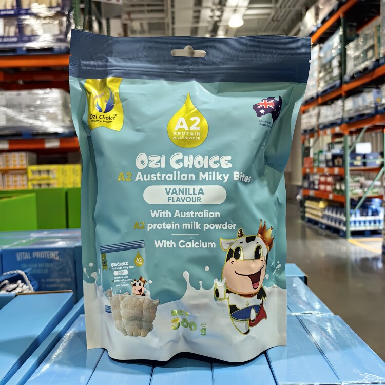 开市客代购澳兹选香草味牛奶片压片糖果澳洲A2高钙牛奶0蔗糖0色素