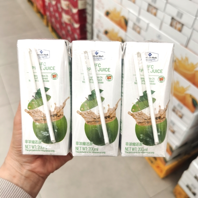MM西班牙进口NFC苹果汁饮料200ml*30非浓缩还原果汁山姆超市代购