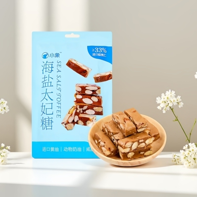 小象海盐扁桃仁太妃糖106g