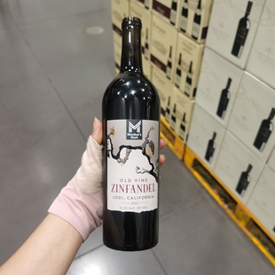 美国进口亚洛迪产区MM老藤仙粉黛红葡萄酒750ml风味浓郁会员代购