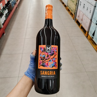 Member's Mark桑格利亚葡萄配制酒1.5升西班牙红酒调配微甜代购
