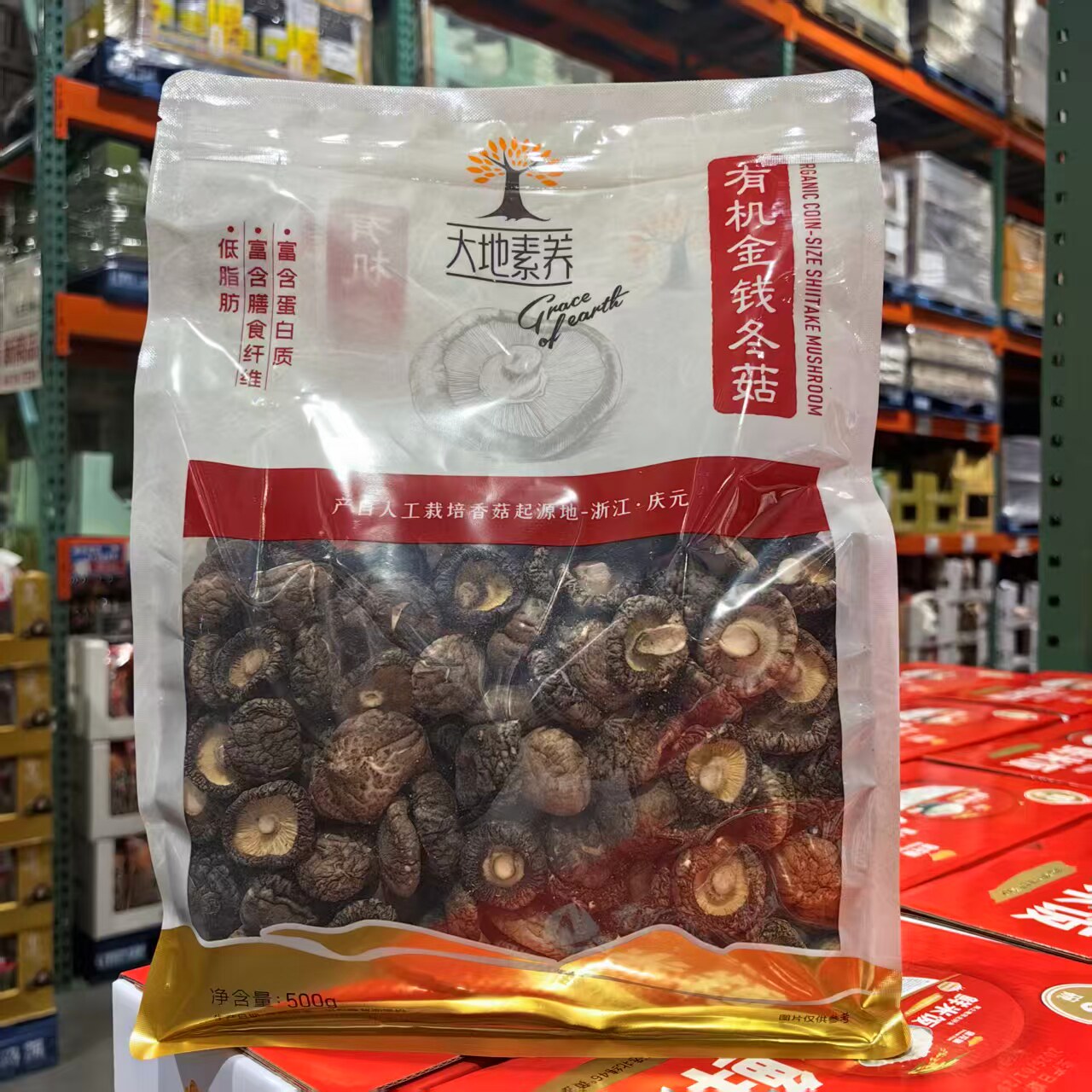 大地素养有机金钱冬菇500g