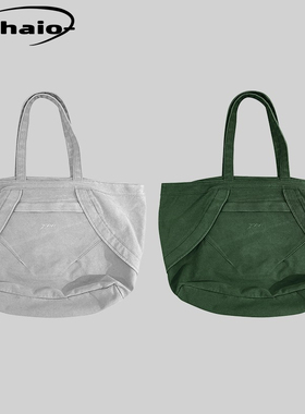 Far Archive 23fw 帆布托特包流线型裁剪tote包单肩包vibe大挎包