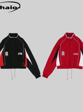 Grailz ProjectGR 25ss 反转拼接多口抽绳刺绣徽章运动夹克外套