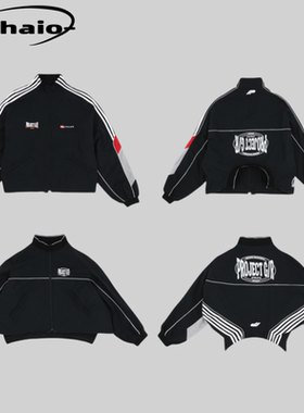 Grailz ProjectGR 25ss 上下两穿翻转运动夹克外套条纹设计小众韩