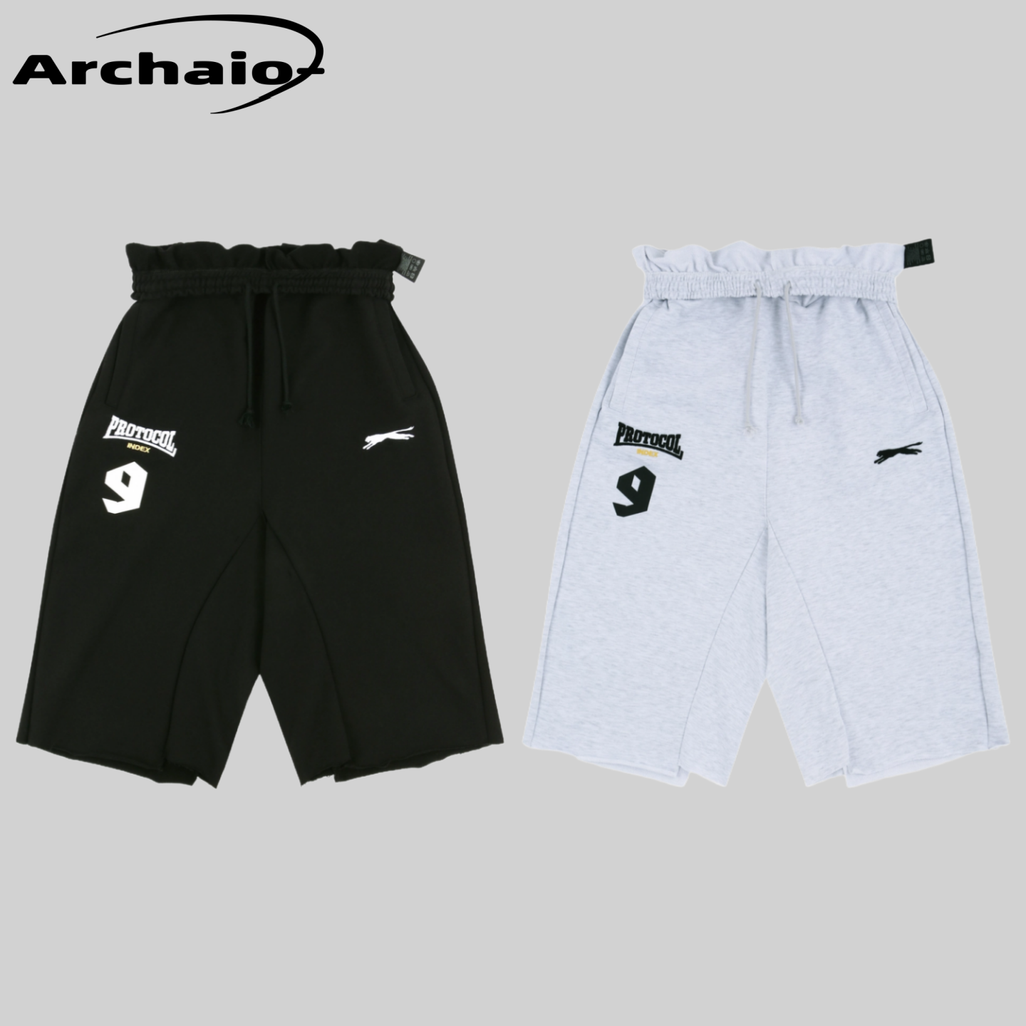 Protocol Index 25fw 翻腰立体剪裁运动棉质七分裤韩 Project G/R