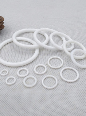 0.6 0.8 1 2 3 5cm白色塑料圈尼龙小连接圆环diy窗帘挂环50个包邮