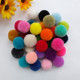 2公分细线圆球毛绒球毛毛球手工diy创意装 包邮 饰饰品鞋 帽辅料30个