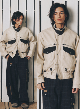 不路牌 牧羊人皮夹克复古秋冬短款外套