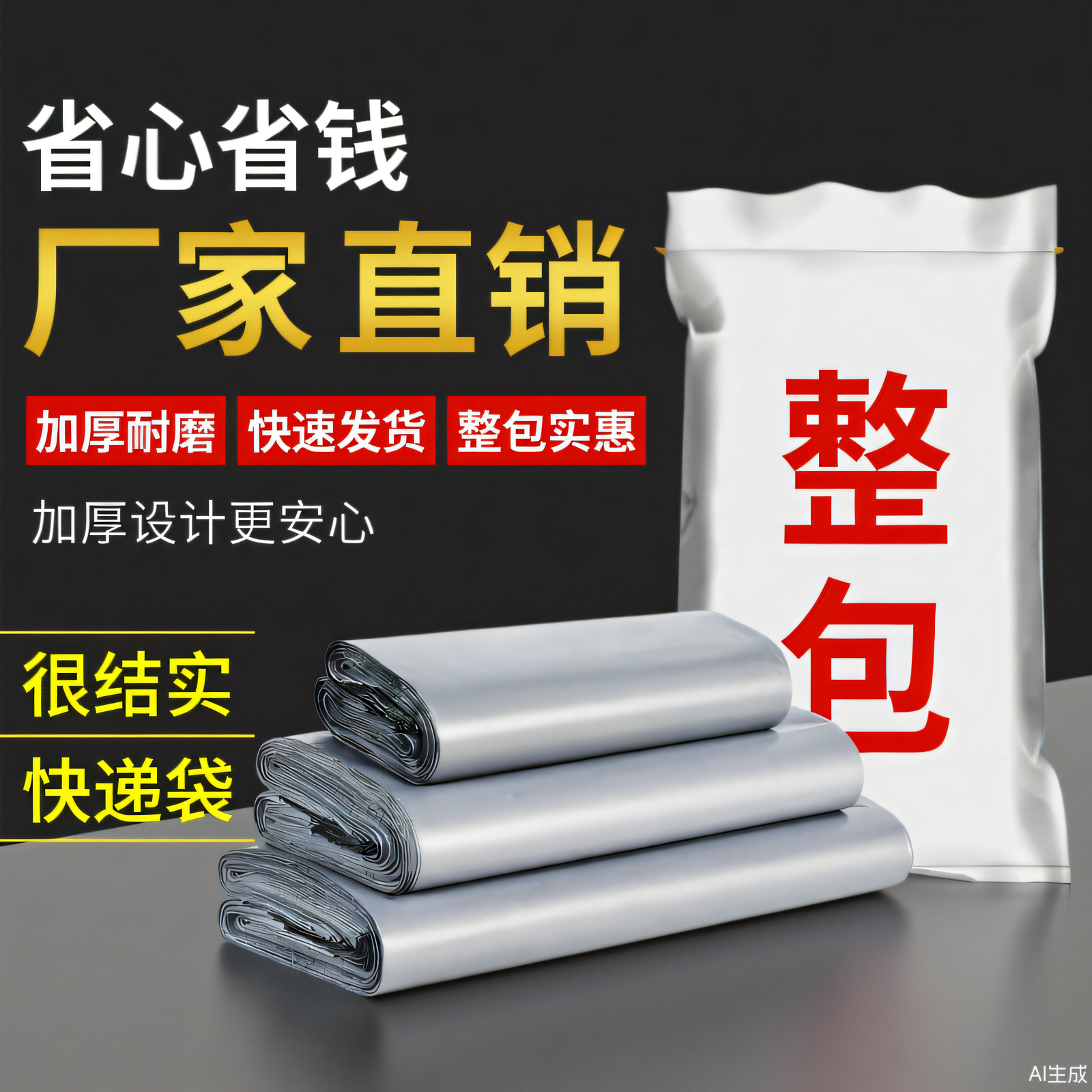 迈袋特快递打包袋加厚12丝快递袋特厚15丝定制防水快递专用包装袋