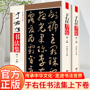 于右任书法集 铜版彩印上下2卷于右任书法手札标准草书字帖草书集书法墨迹作品集书法集书籍于书法字帖书法墨迹 尹维新编