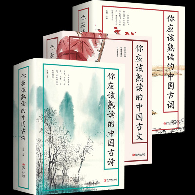 中国古诗词3册应该熟读正版