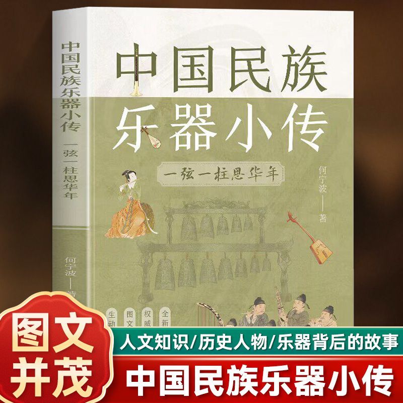 中国民族乐器小传：一弦一柱思华年 中国民族乐器的历史 中国特色民族乐器知识科普读物 民族乐器人文知识和历史人物背后的故事