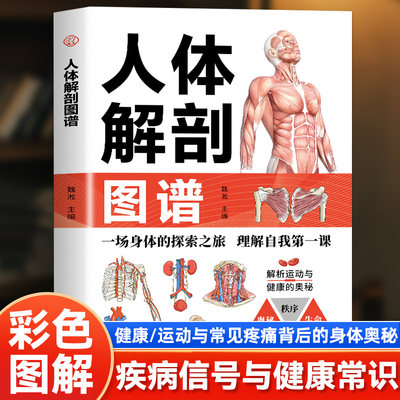 人体解剖图谱 读懂疾病信号与健康常识了解器官与系统解自己的身体是守护健康的第一步 高清彩绘图解将复杂的人体结构变得直观易懂
