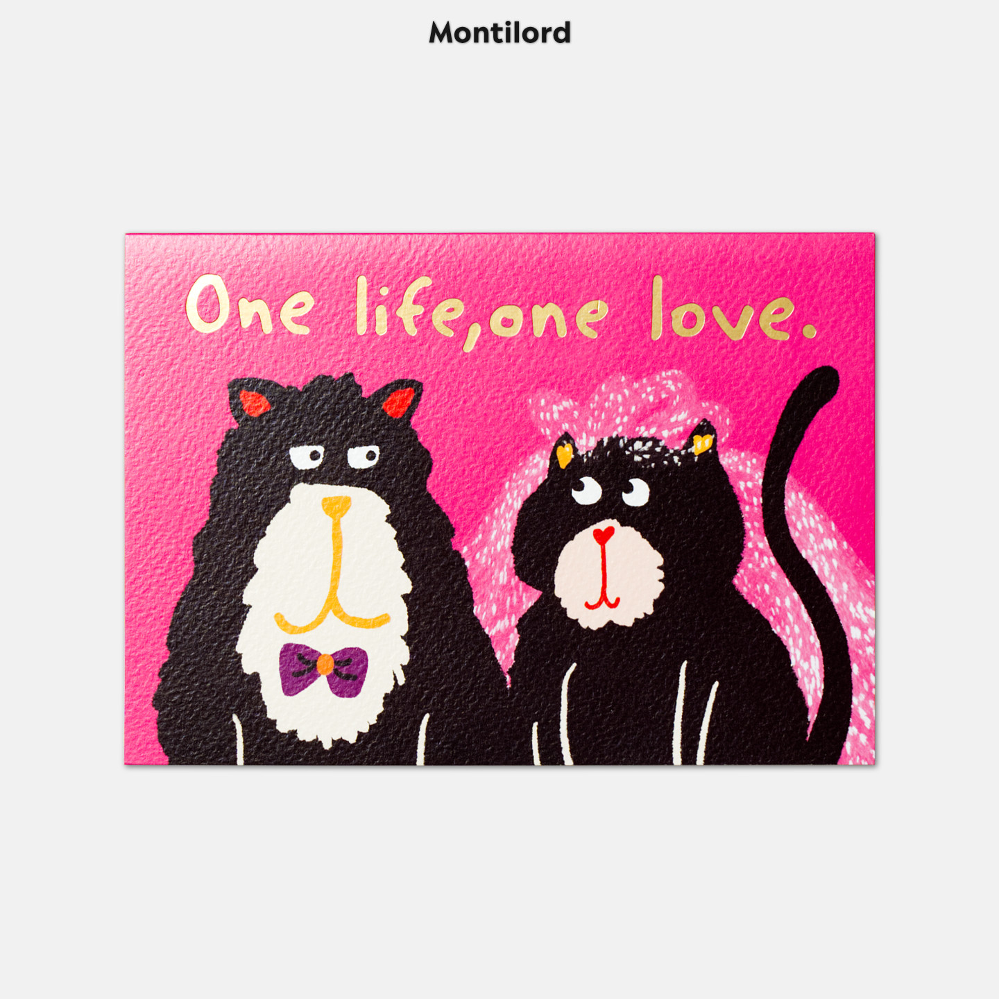 『Montilord』对折贺卡大号带信封一生一爱节日中秋情人圣诞礼品心意周年纪念对象生日满岁年誓言卡结礼ins风