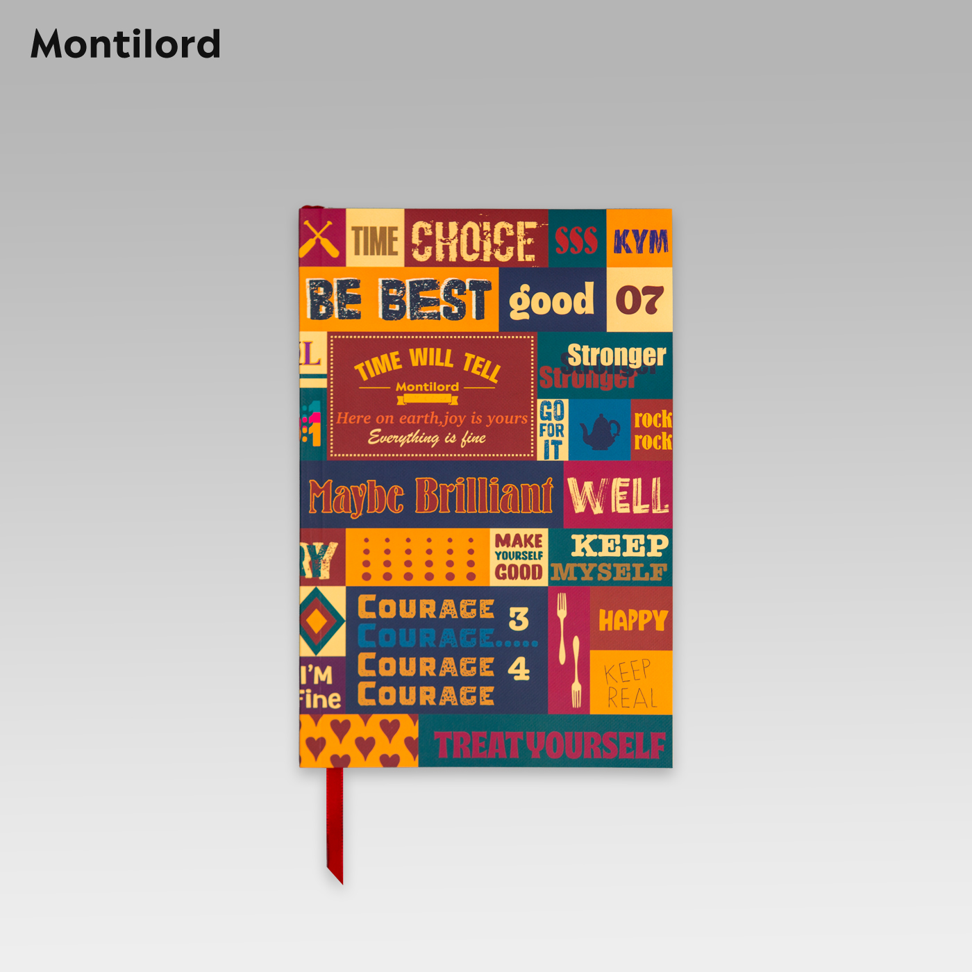 『Montilord』A5方格笔记本 厚纸 海报风网格记事本笔记录学加厚护眼高效简约防水平摊顺滑好写手帐
