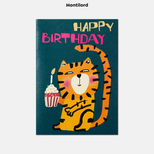 对折贺卡大号带信封大猫节日情人圣诞礼品心意周年纪念对象生日满岁年誓言卡结礼伴手礼写ins风 Montilord