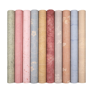 本悦新品手工加厚蜡染宣纸四尺六尺对开整张文创纸条小楷书法毛笔宣纸半生半熟彩色书法纸