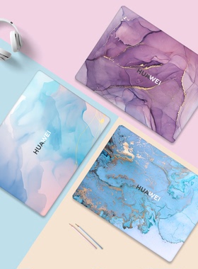 水彩纹理适用2025华为笔记本贴膜MateBook14外壳贴纸D16荣耀MagicbookPro16保护X Plus电脑GT膜15机身13s键盘