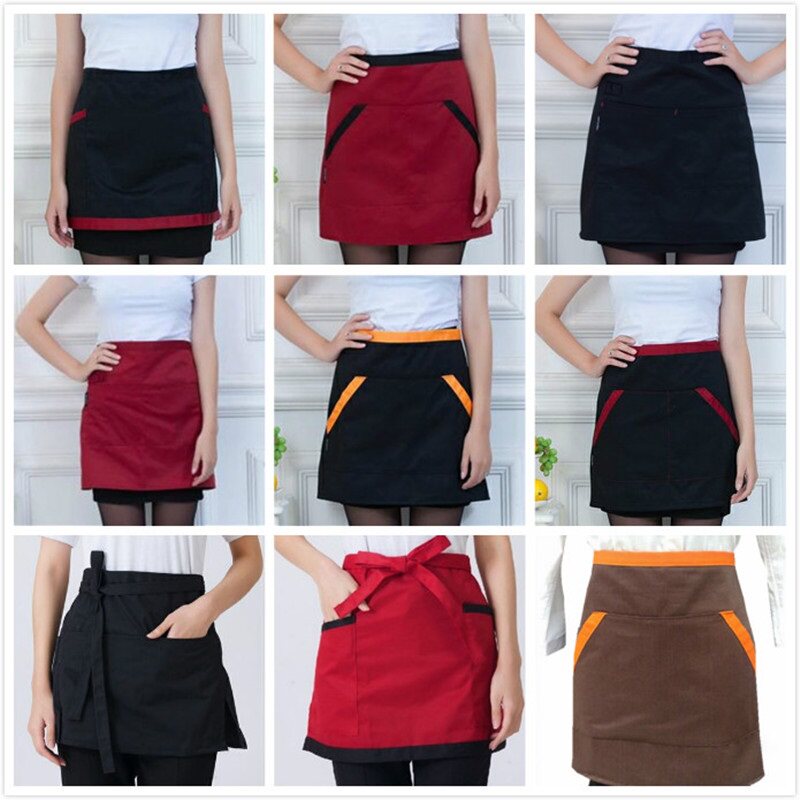 咖啡厅煮饭烧烤店工作服小围裙