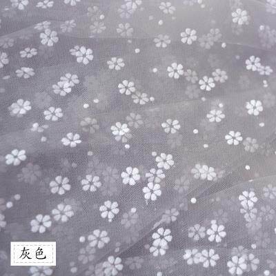 镂空浪漫透明绿色网纱亮片背景布