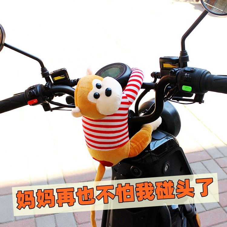 电动车小猴子公仔儿童毛绒玩具