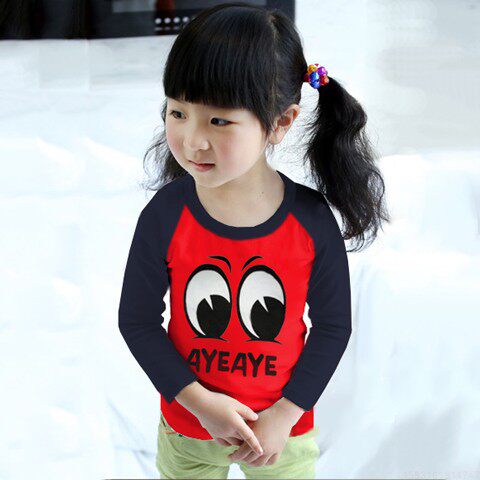 t恤儿童春打底衫薄款小夏装2019女孩子童装女童长袖上衣宝宝