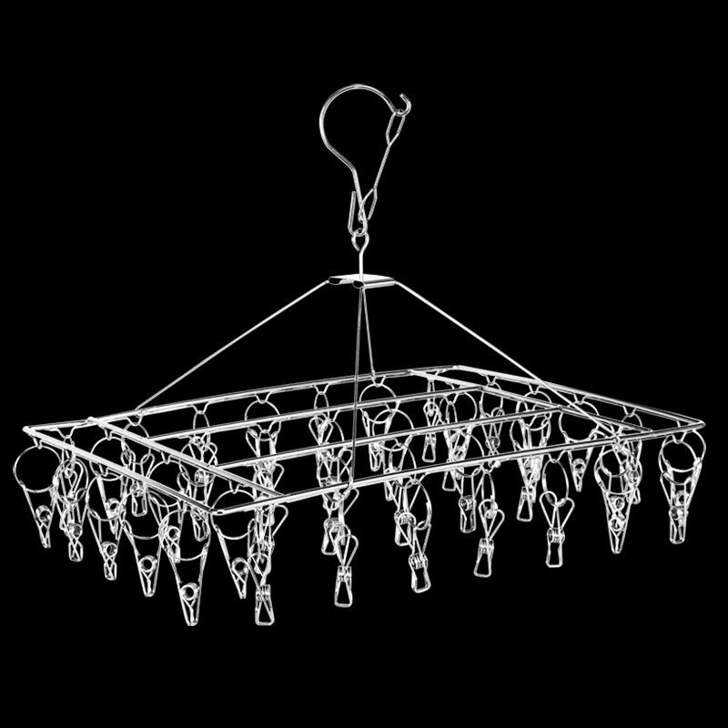 毛巾防风加粗不锈钢衣架