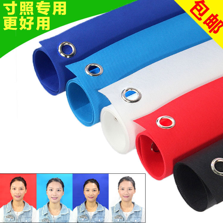纯色器材换底后期卷帘灰纸卷轴证件照背景布工作登记照白色报名照