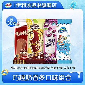 30支！伊利冰淇淋多口味组合