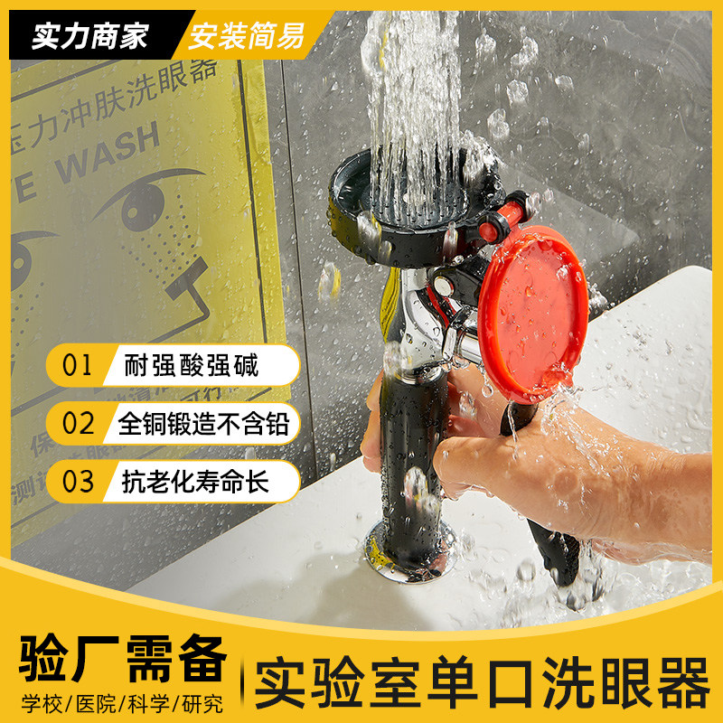手持式洗眼器验厂实验室紧急简易式冲洗眼睛手动洗眼专用工具
