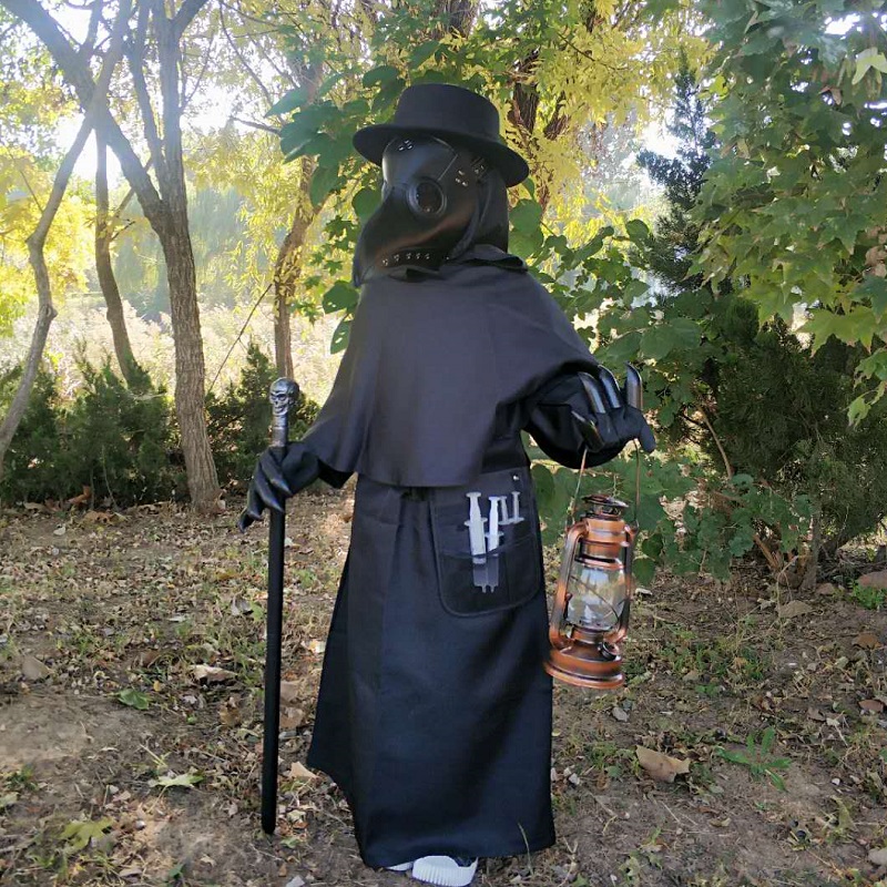 瘟疫医生cos服scp049鸟嘴医生cos服疫医恐怖衣服鸟嘴面具乌鸦面具属于什么档次？