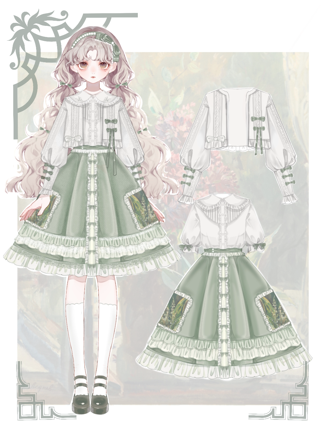 【喜欢请先收藏】原创设计 铃兰 早春款 lolita 日常轻lo