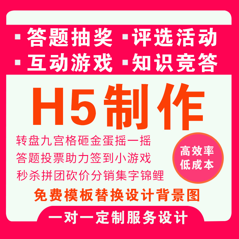 H5制作答题知识竞答大转盘互动小游戏H5微信比赛评选问卷制作设计