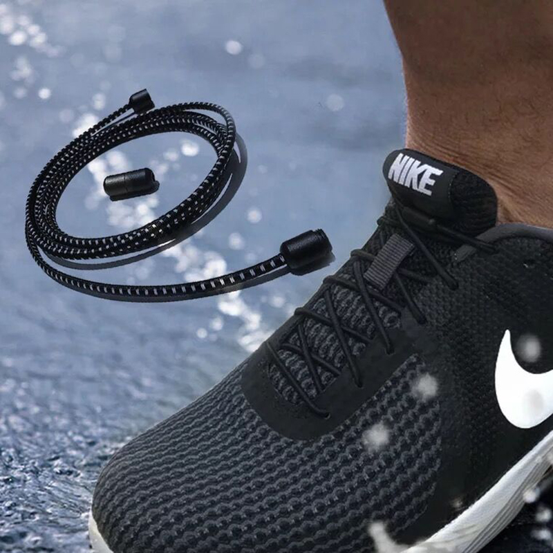 新款懒人鞋带男女免系鞋带扣弹力松紧成人儿童免绑鞋带创意金属扣